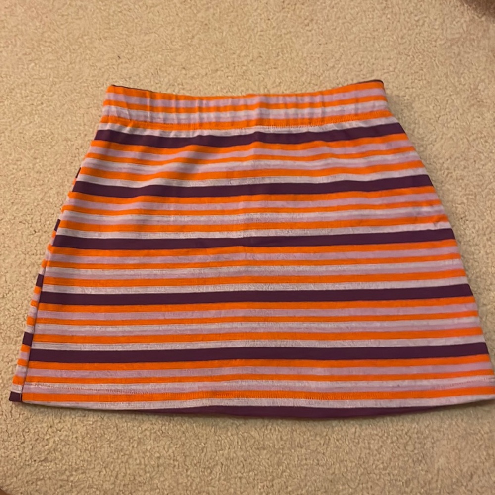 Striped mini skirt (S)
